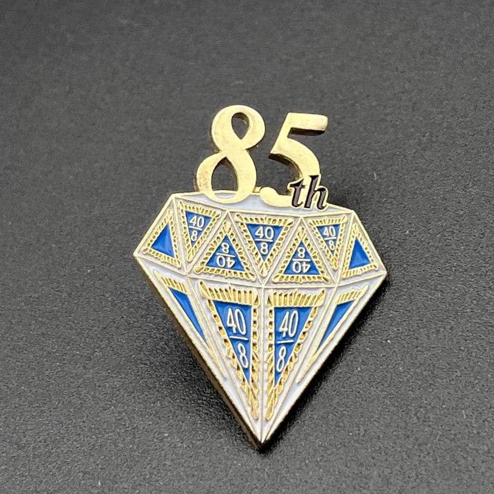 Forty & Eight American Legion 85th Anniversary‎ Diamond Veterans Lapel Hat Pin
